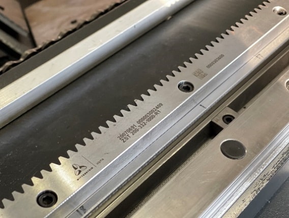 Crémaillère haute précision Accurl – transmission directe pour vitesse et précision de découpe laser optimales